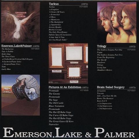 Promo outer cover back, Emerson, Lake + Palmer - Brain Salad Surgery
